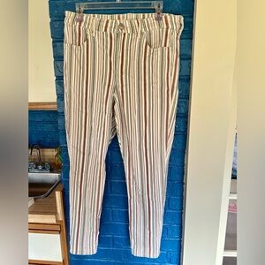 American Eagle Outfitters Striped Pants - White, Red, Green‎